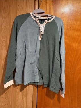 Paniz Color Block Cotton Top